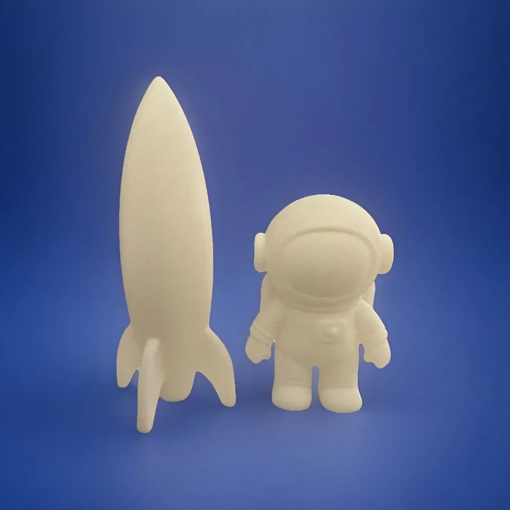 Astronaut & Space Ship / Rocket - Toddler Tested - Play Along Kids Toy USA Made